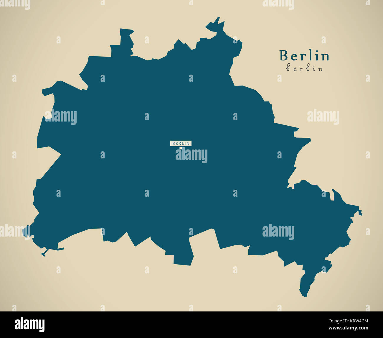 Modern Map Berlin DE new design refreshed Stock Photo Alamy