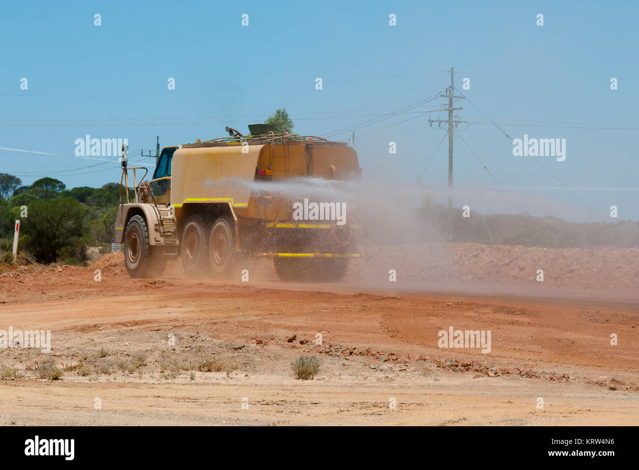 Industrial Water Truck Stock Photo