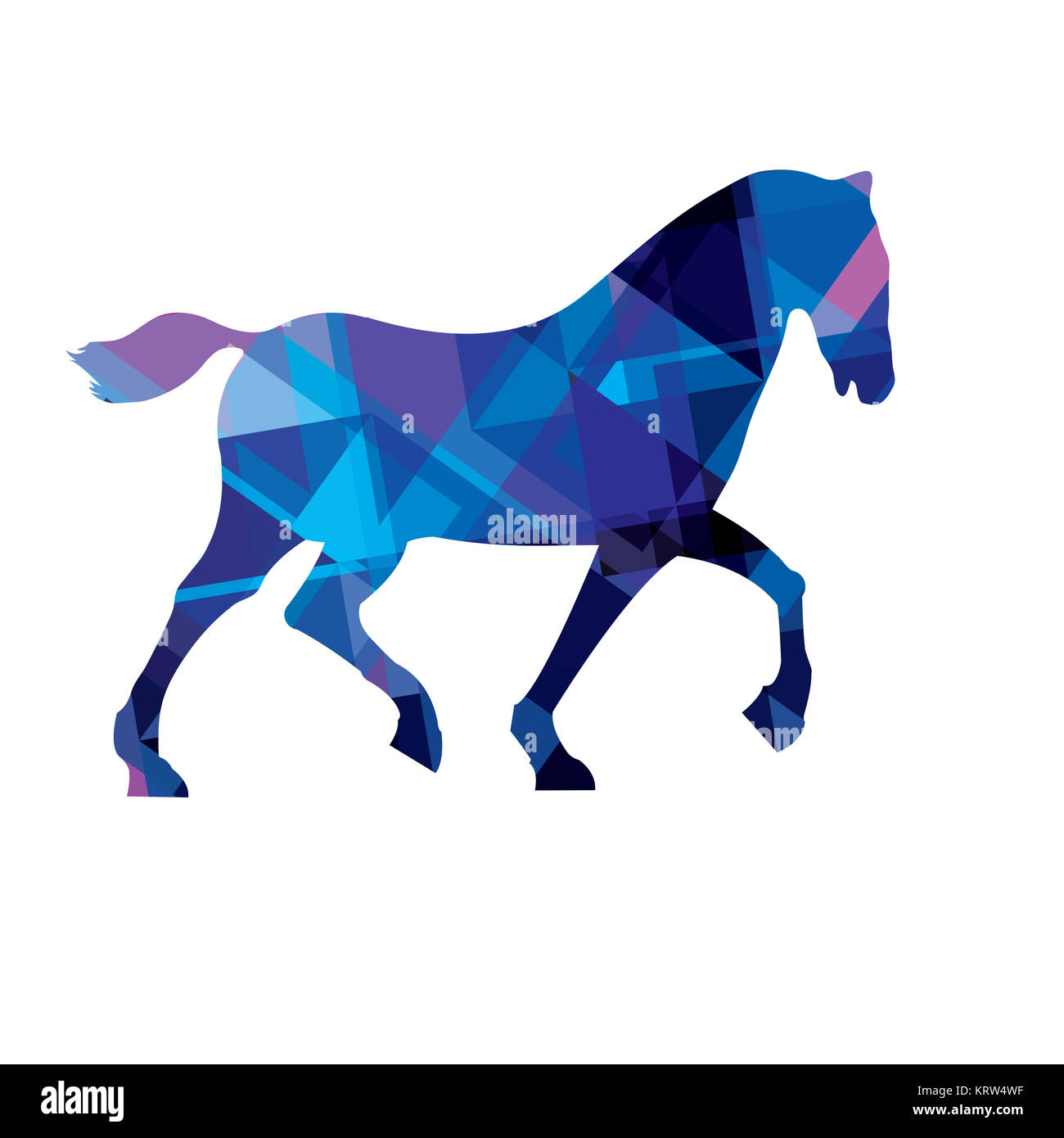 Abstract horse Stock Photo