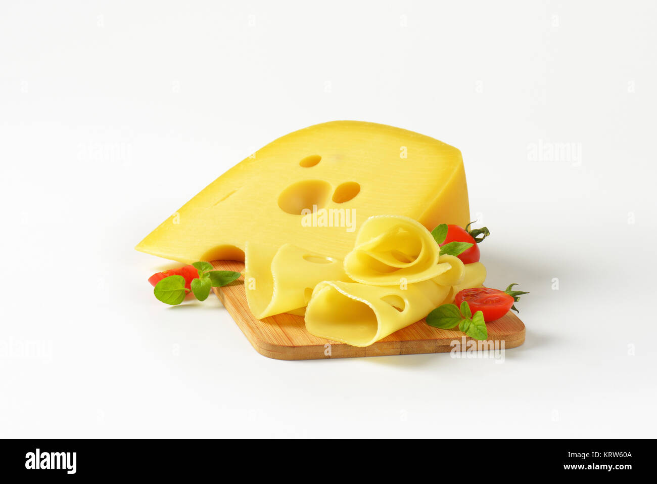 Swiss type cheese Stock Photo Alamy