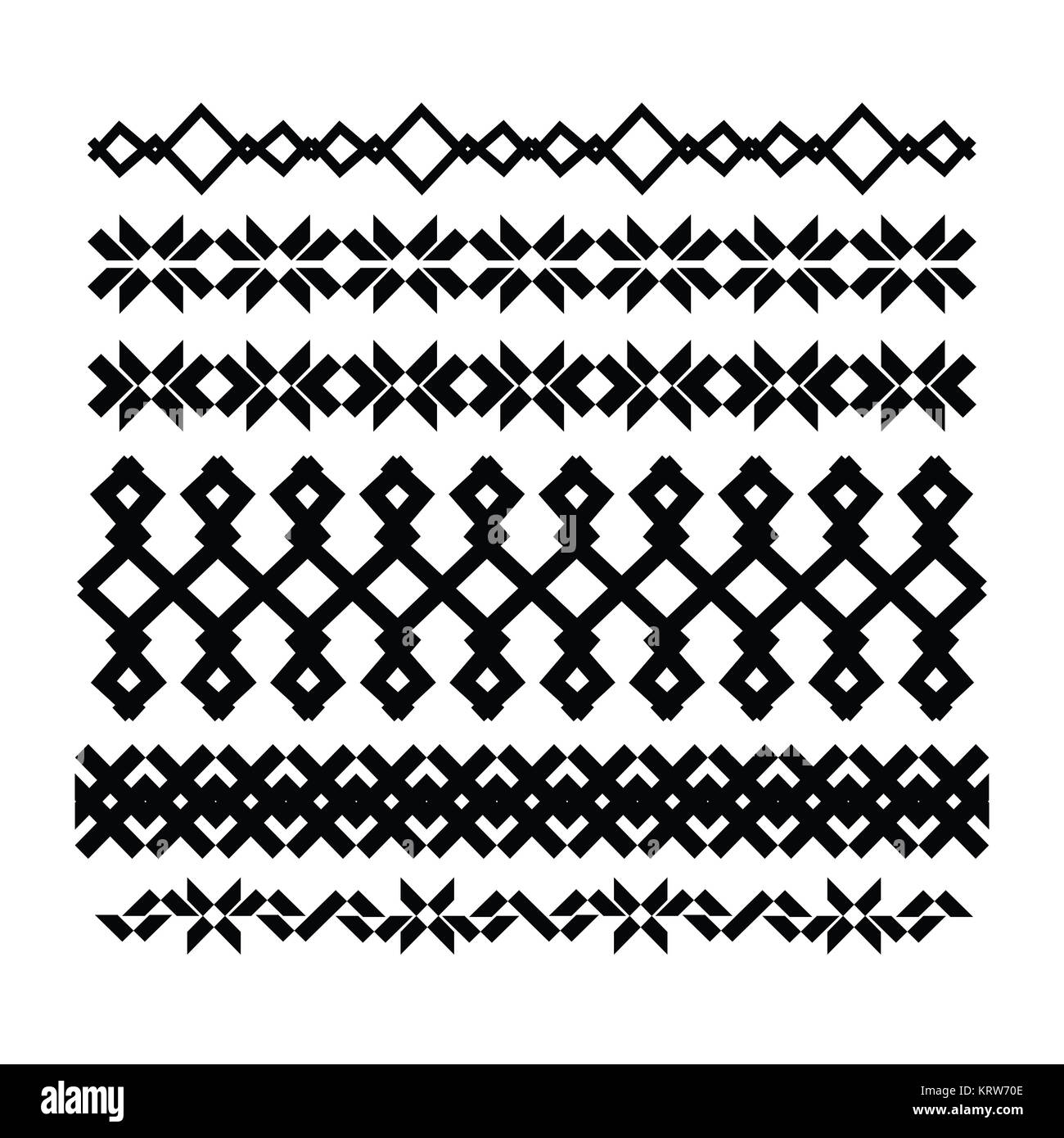 Borders and lines for design. Vector geometric elements Stock Photo - Alamy