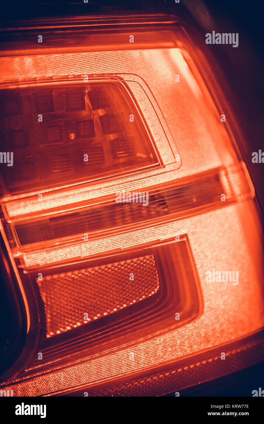 Modern car rear lights Stock Photo Alamy