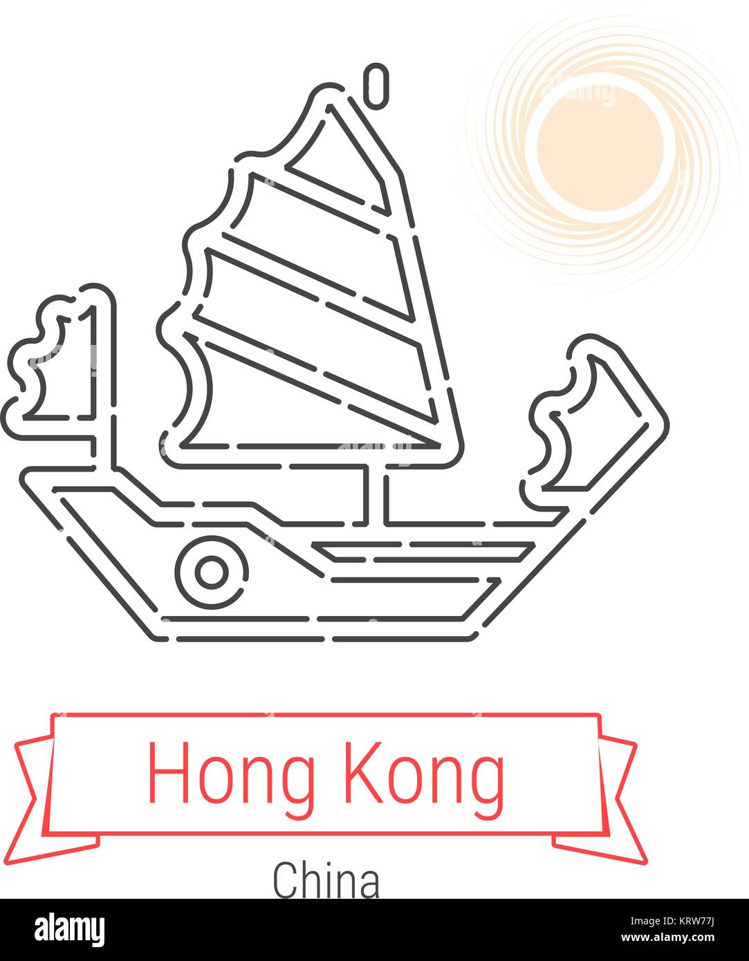 Hong Kong, China Vector Line Icon Stock Vector Image & Art - Alamy