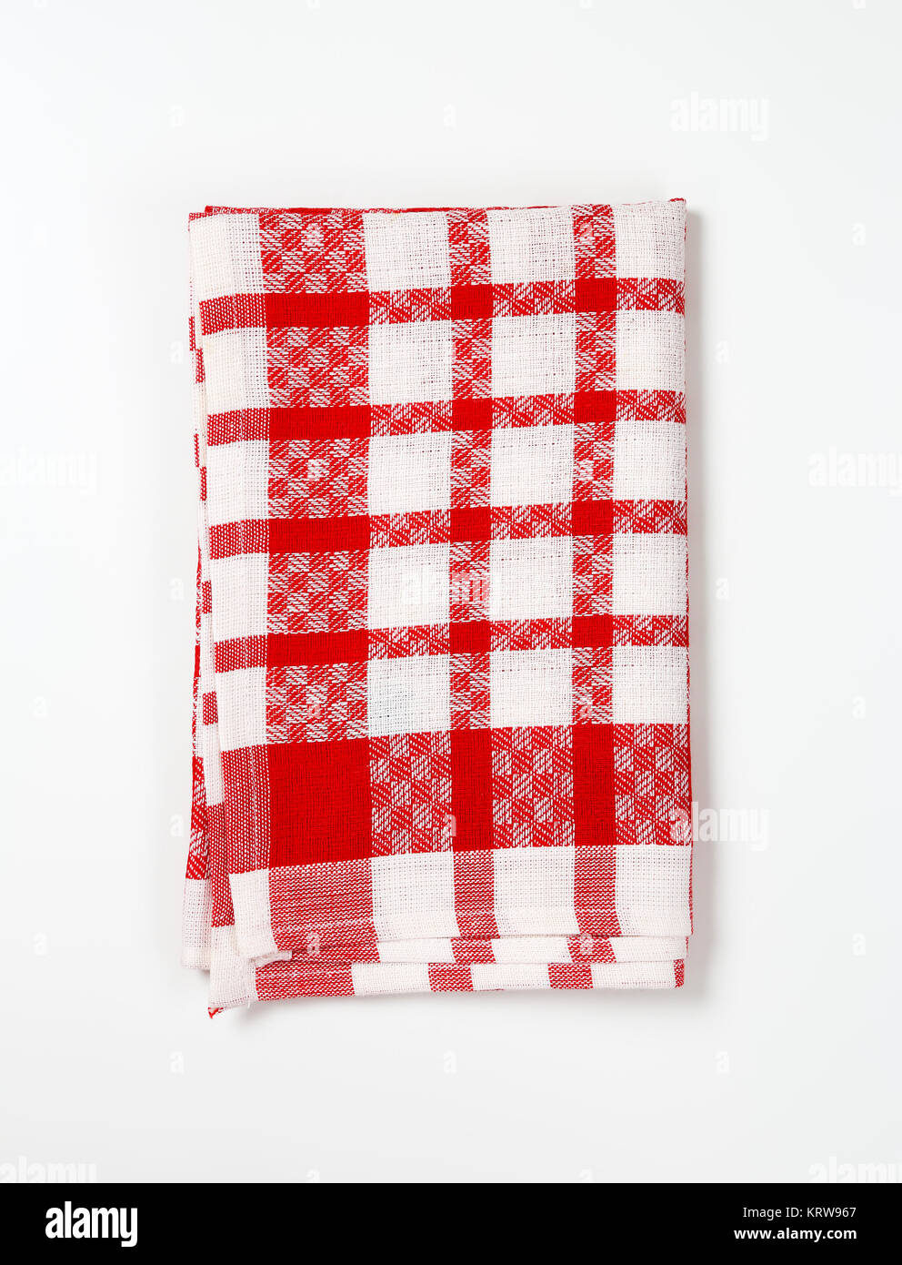 red and white dish towel Stock Photo Alamy