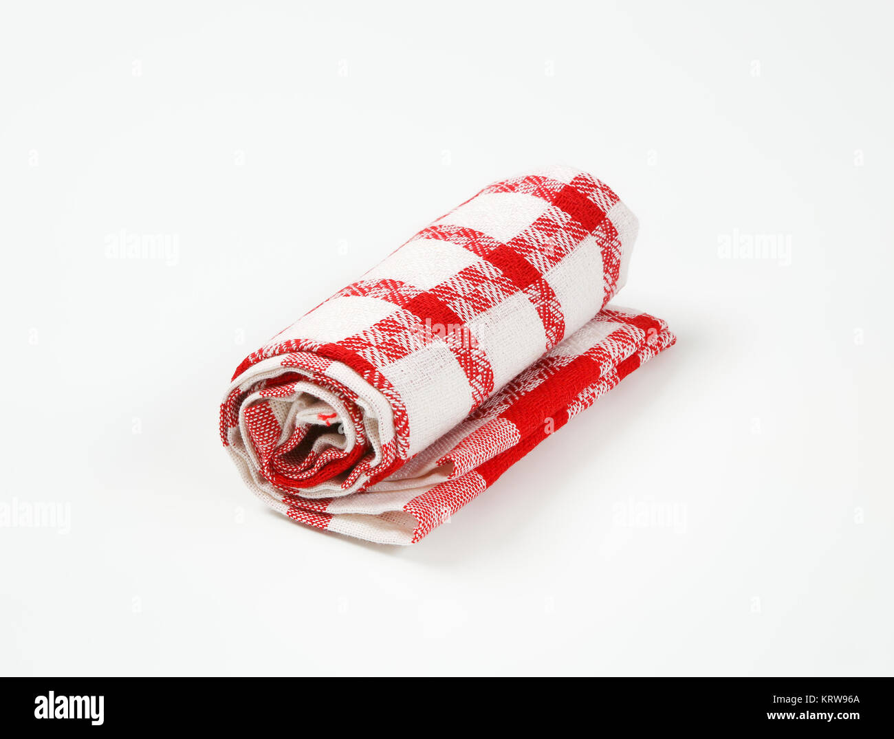 red and white dish towel Stock Photo Alamy