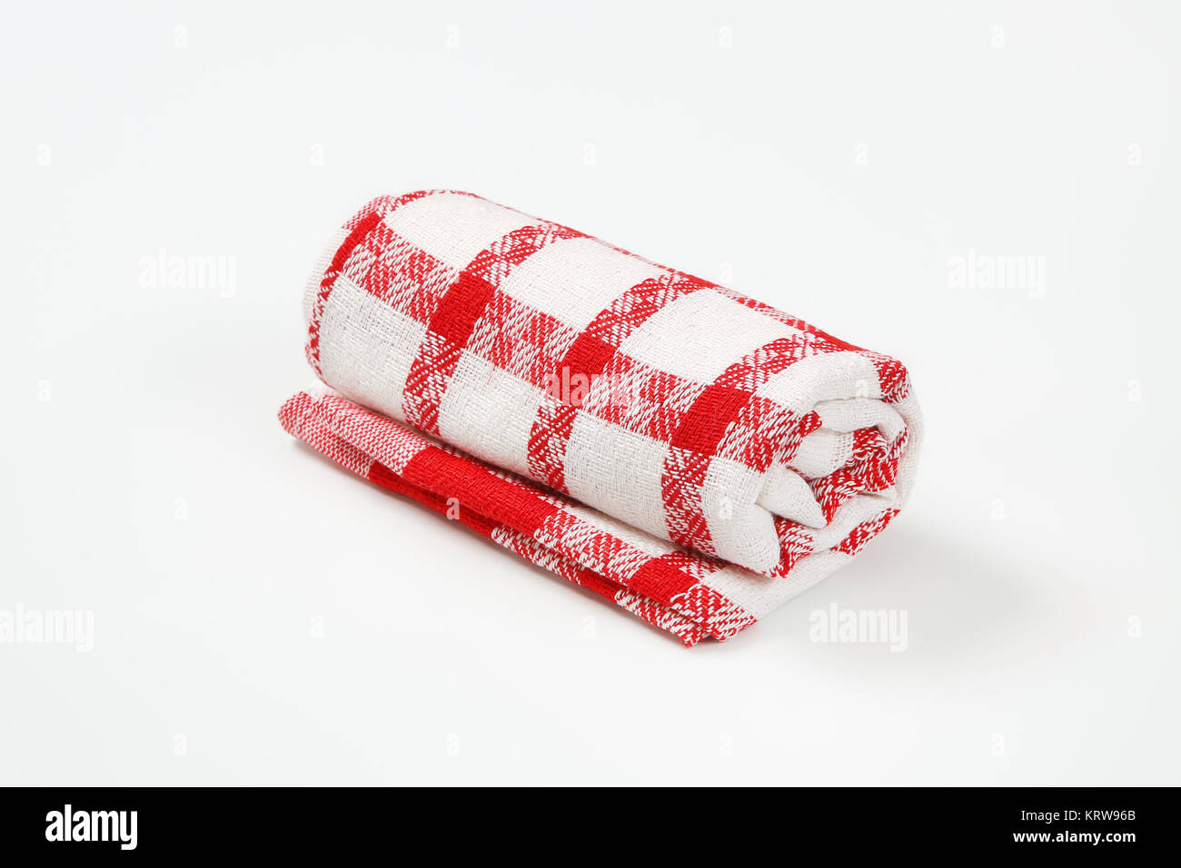 red and white dish towel Stock Photo Alamy