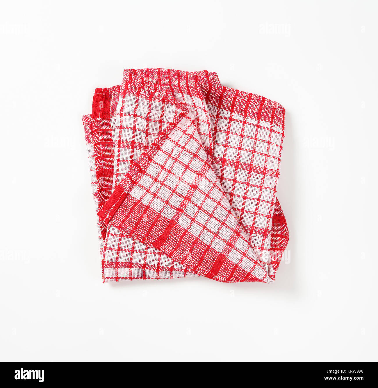 red and white dish towel Stock Photo Alamy