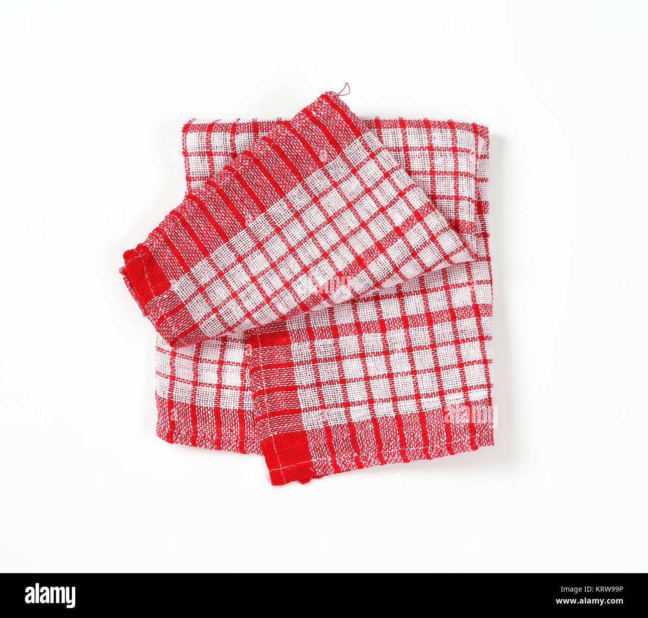 red and white dish towel Stock Photo Alamy