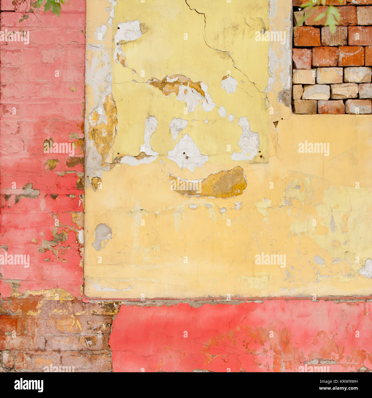 Old painted brick wall background Stock Photo - Alamy