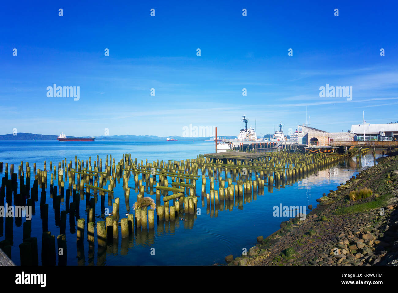 Astoria, Oregon Waterfront Stock Photo Alamy