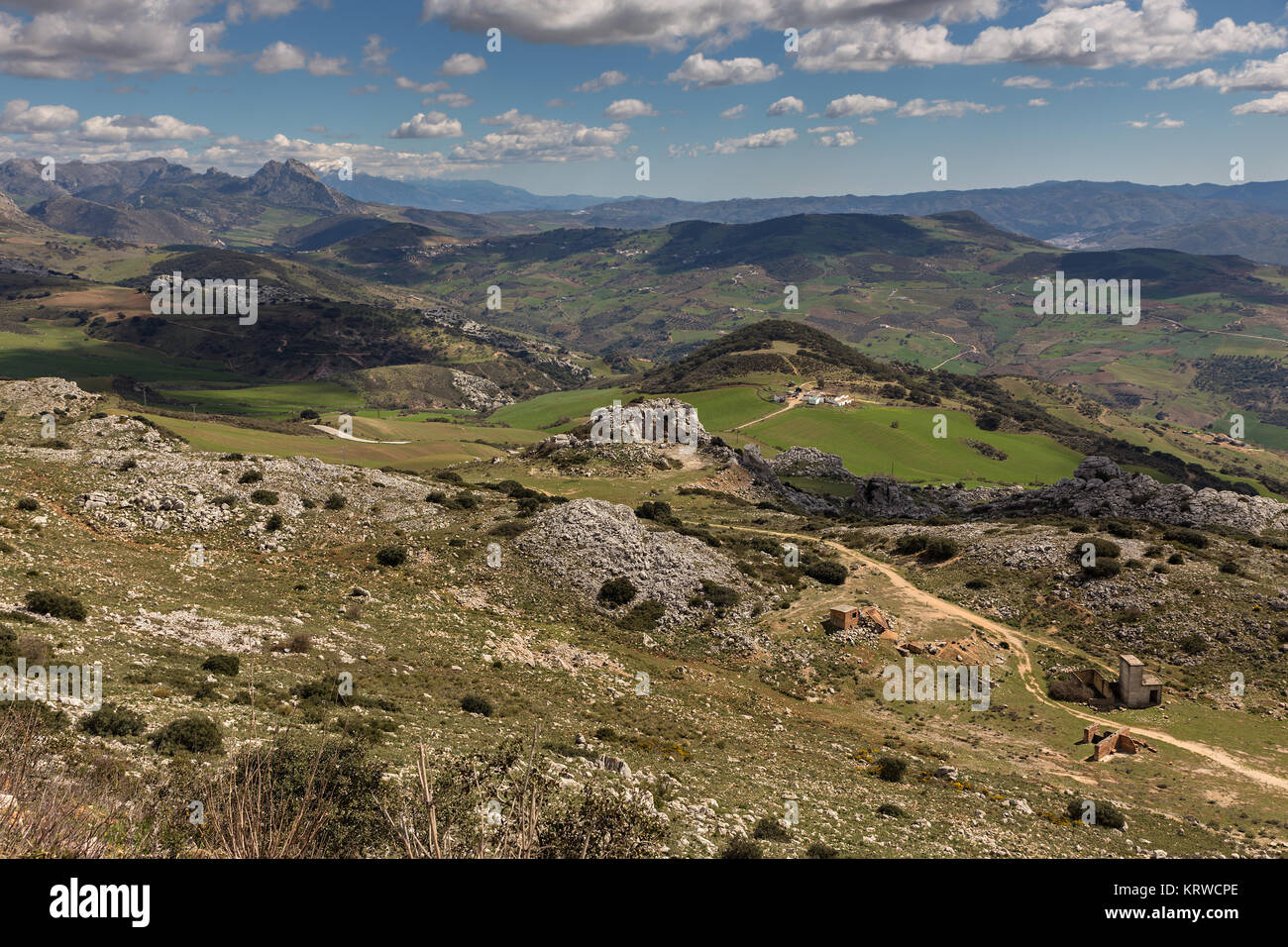 Landscape near Antequera in the province of Malaga. Spain. Stock Photo