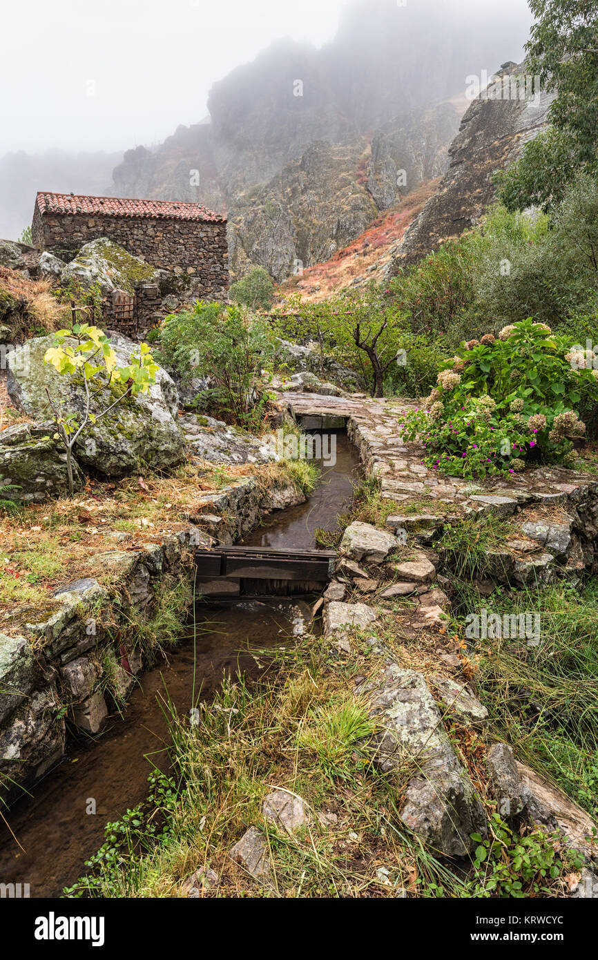 Landscape in the Geopark of Penha Garcia. Portugal. Stock Photo