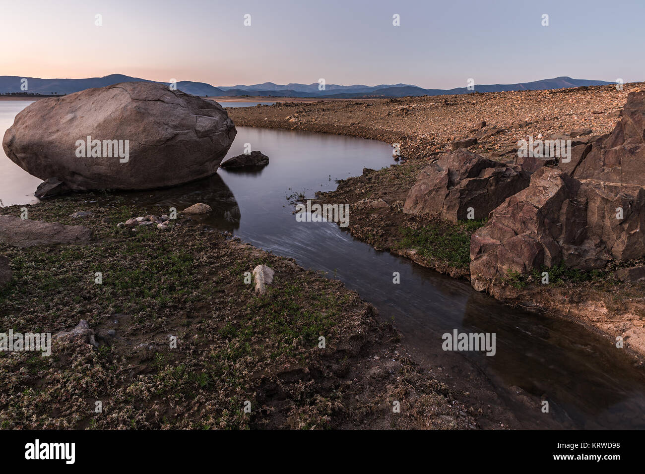 Photographed at Gabriel y Galán reservoir. Caceres. Spain. Stock Photo