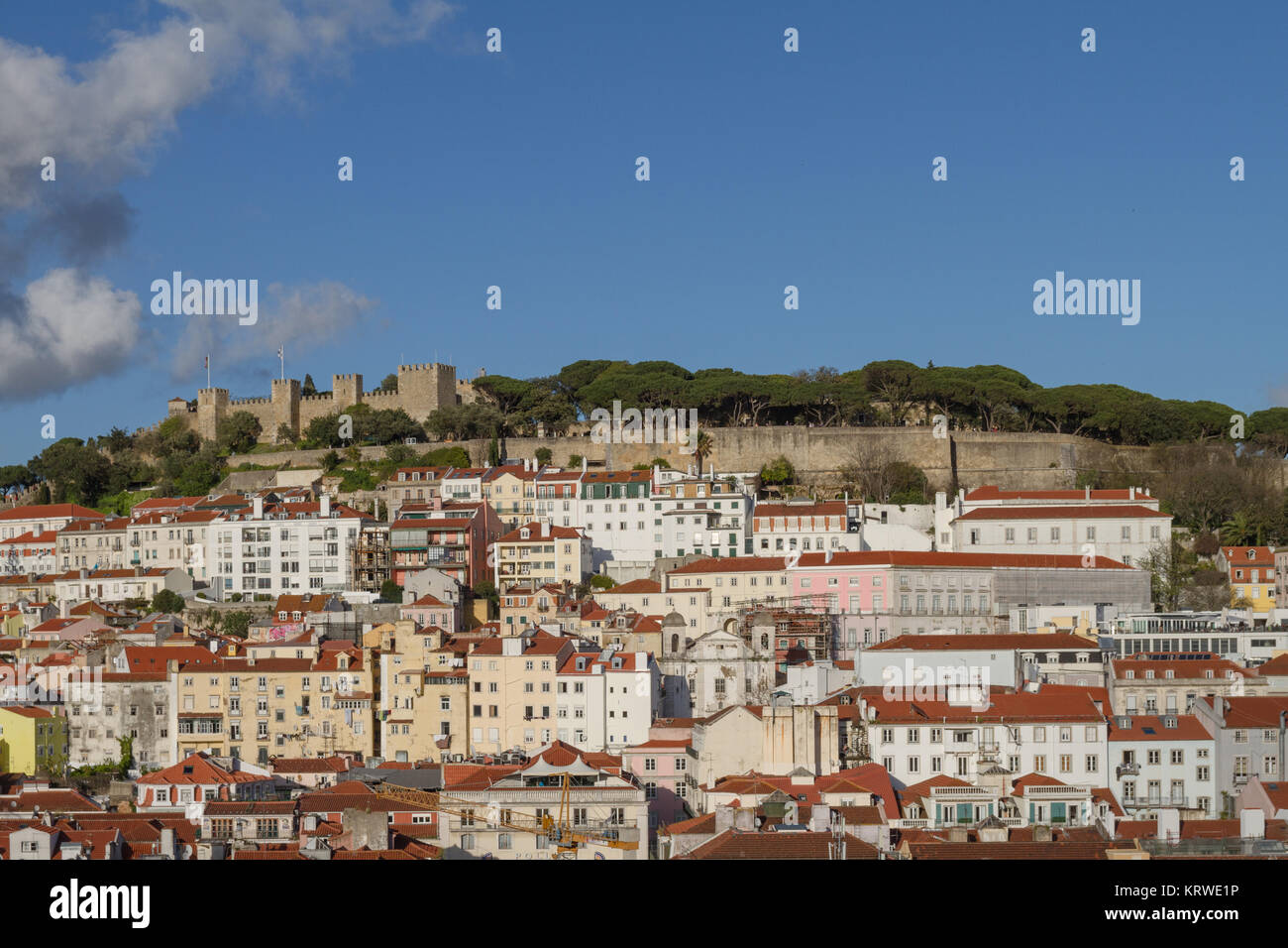 Lisbon Overview Of The Castle Stock Photo Alamy lisbon-overview-of-the-castle-stock-photo-alamy