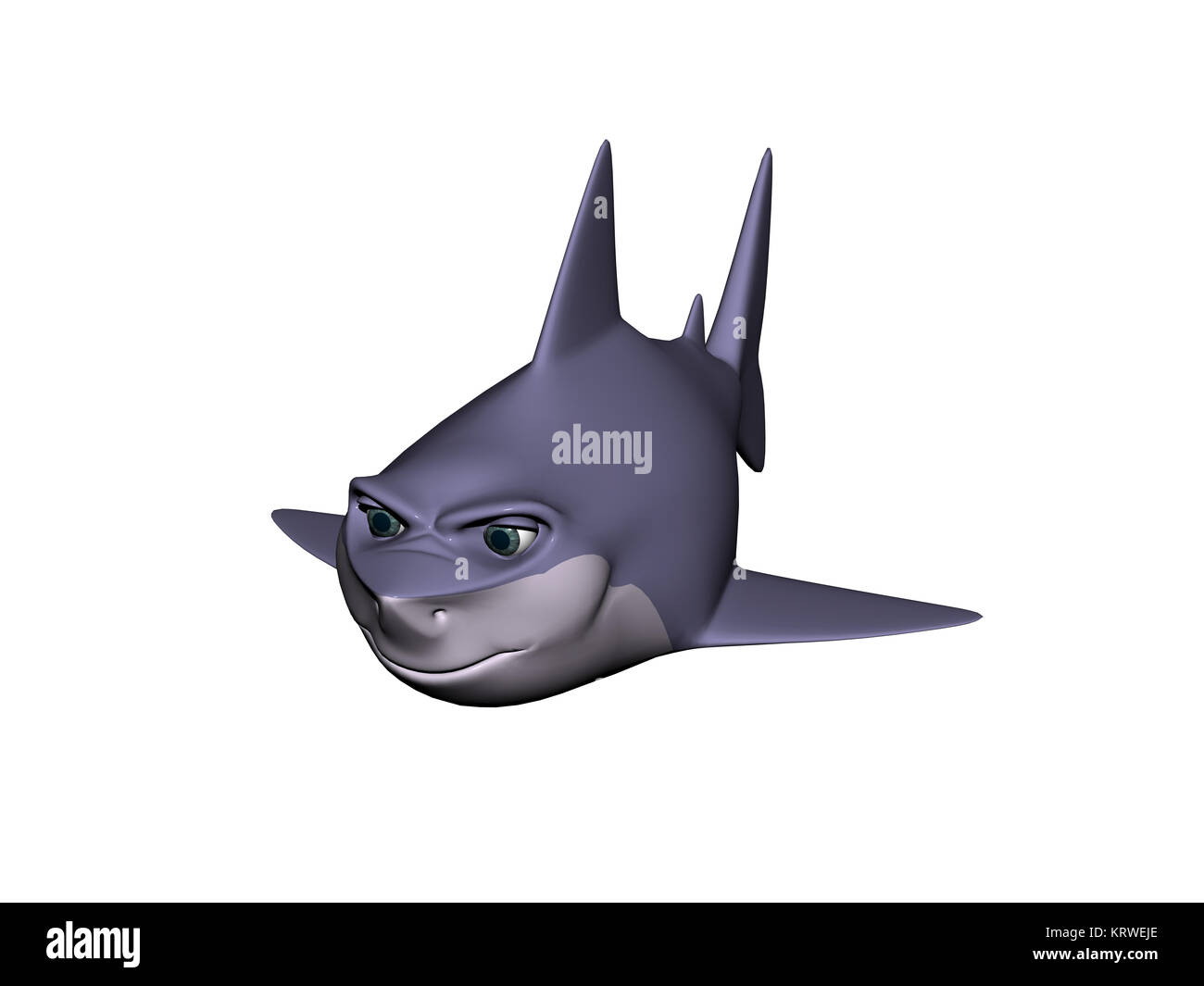cartoon shark isolated Stock Photo - Alamy