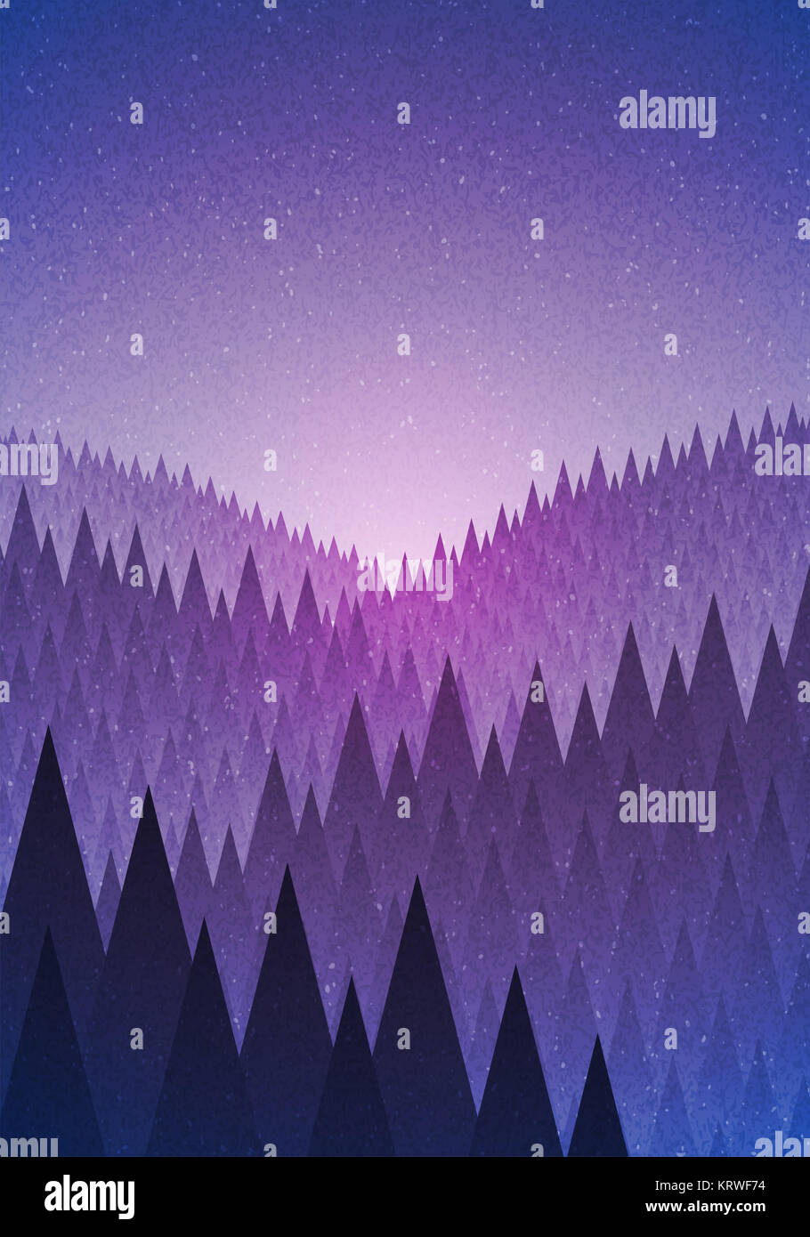 Nighttime forest vector hi-res stock photography and images - Alamy