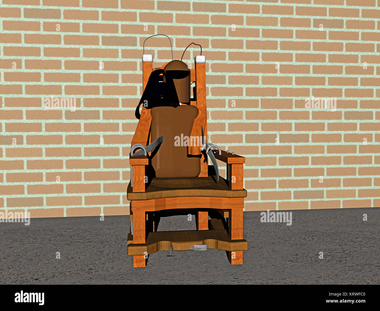 electric chair in jail Stock Photo Alamy