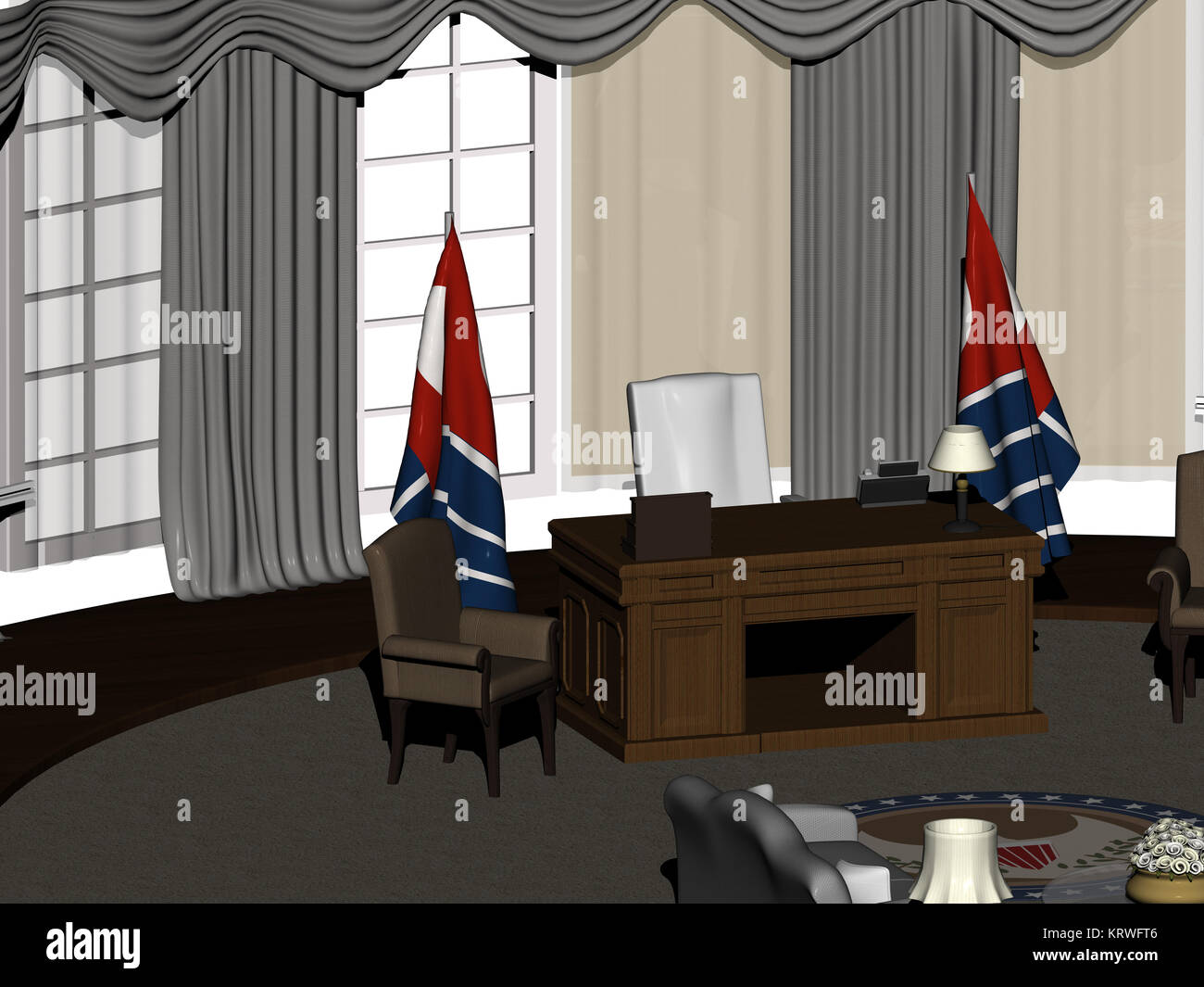 oval office in the white house Stock Photo - Alamy