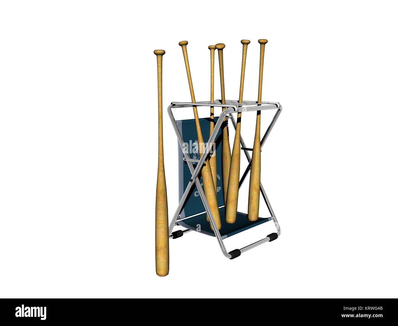 baseball bat in stand free Stock Photo Alamy