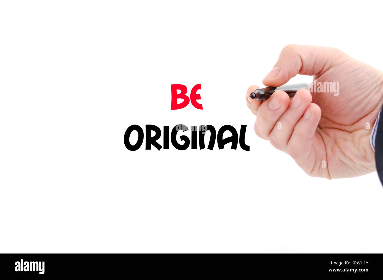 Be original text concept Stock Photo - Alamy