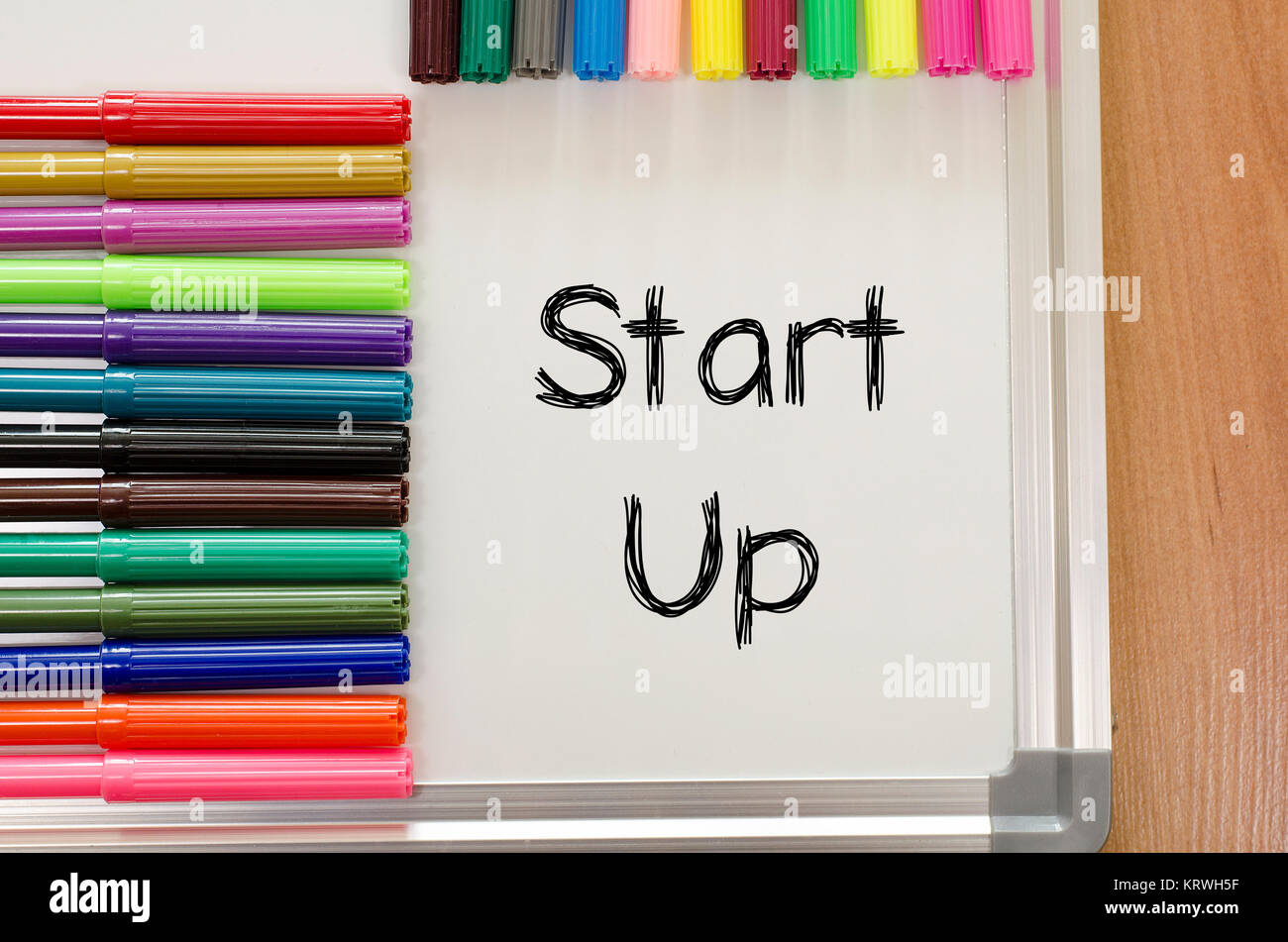 Start up text concept Stock Photo