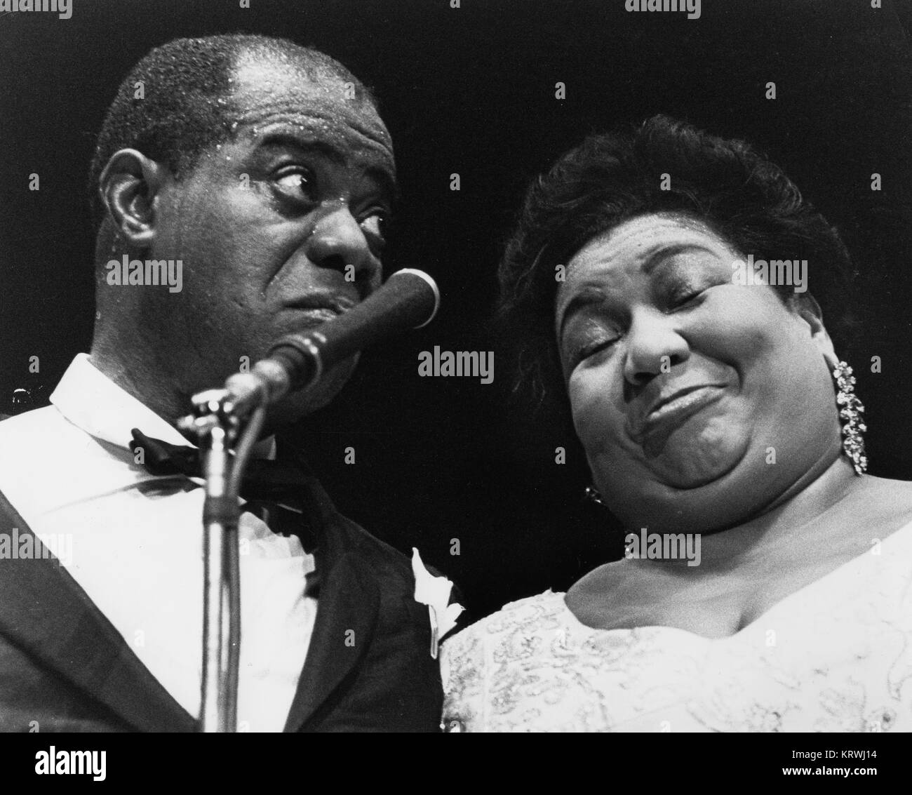 Louis Armstrong and singer, England, Great Britain Stock Photo Alamy