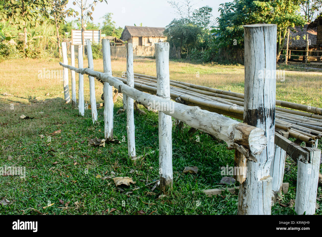 Timber fence hi-res stock photography and images - Alamy