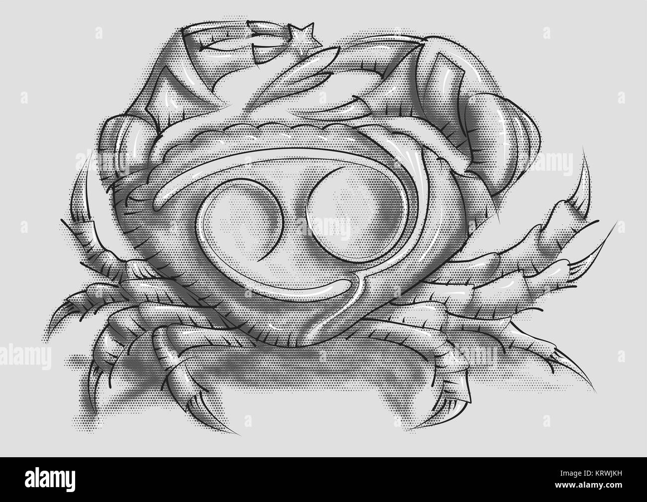crab tattoo sketch Stock Photo Alamy