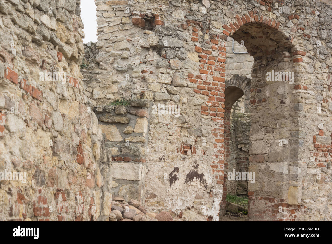 ruins of medieval castle Stock Photo - Alamy