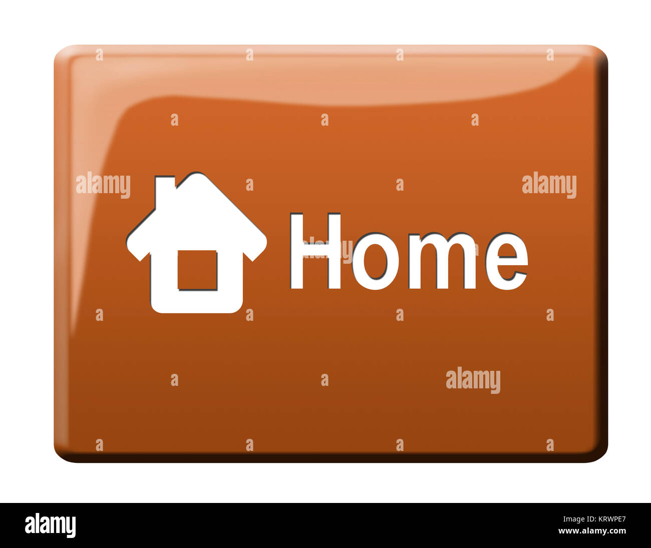 homepage button Stock Photo