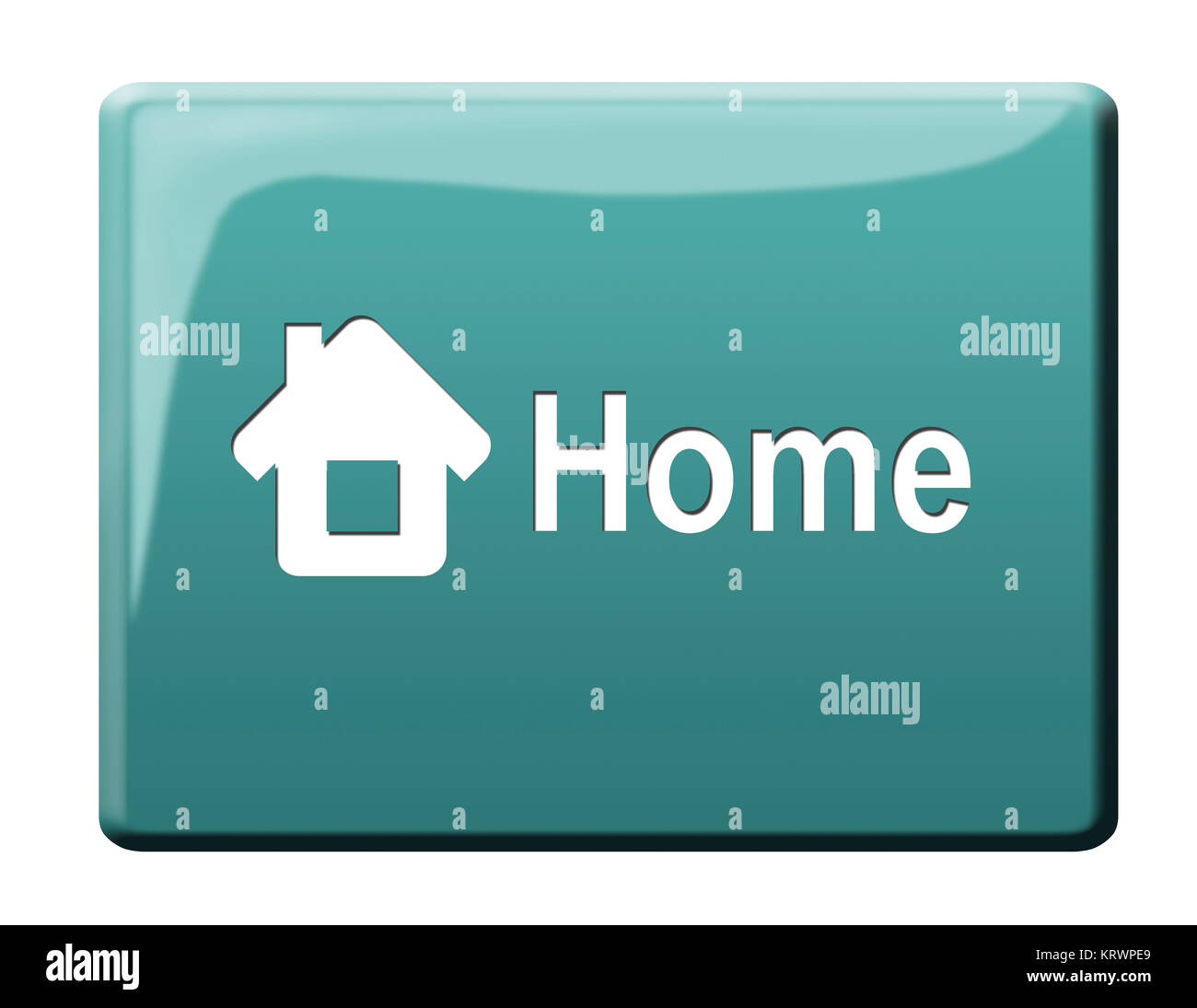 homepage button Stock Photo