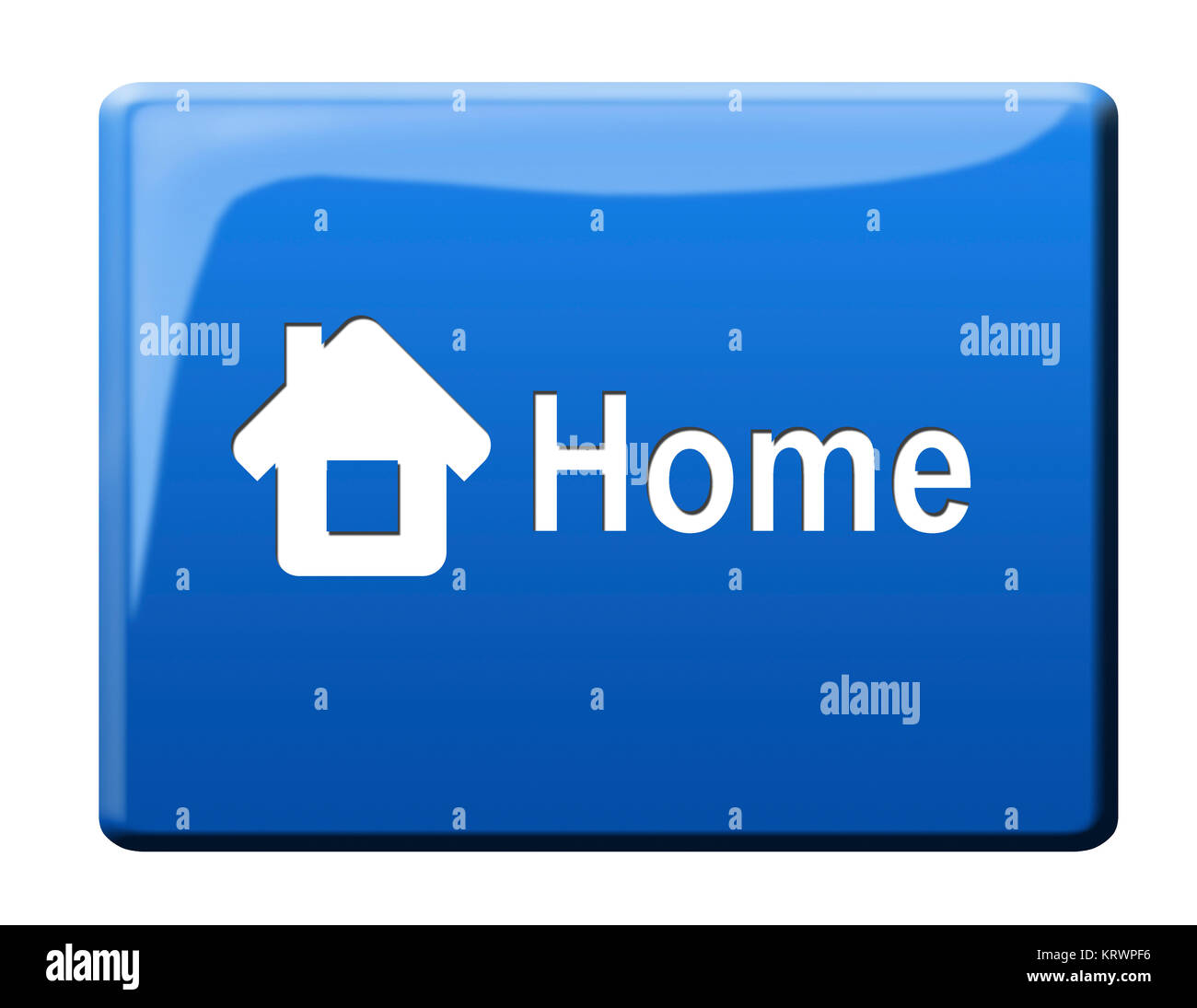 homepage button Stock Photo