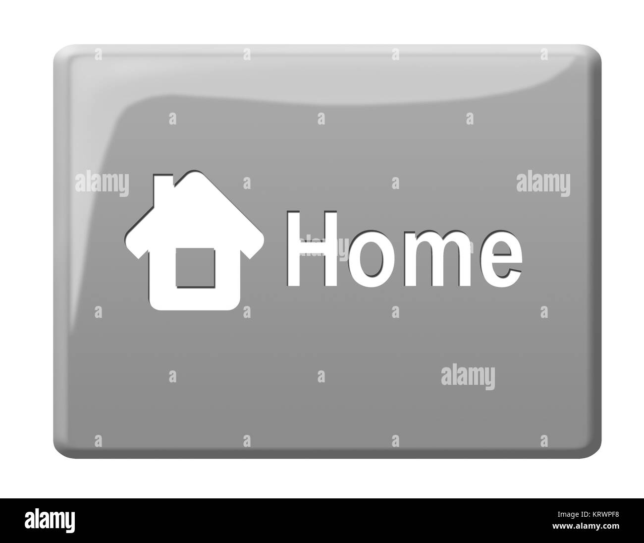 homepage button Stock Photo