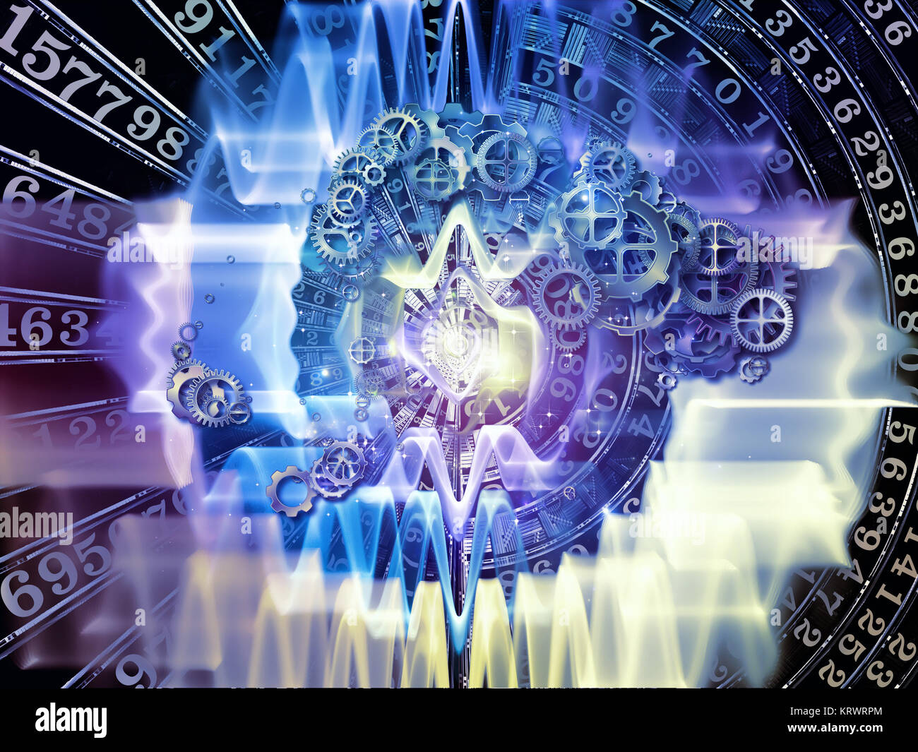 Working World of Numbers Stock Photo - Alamy