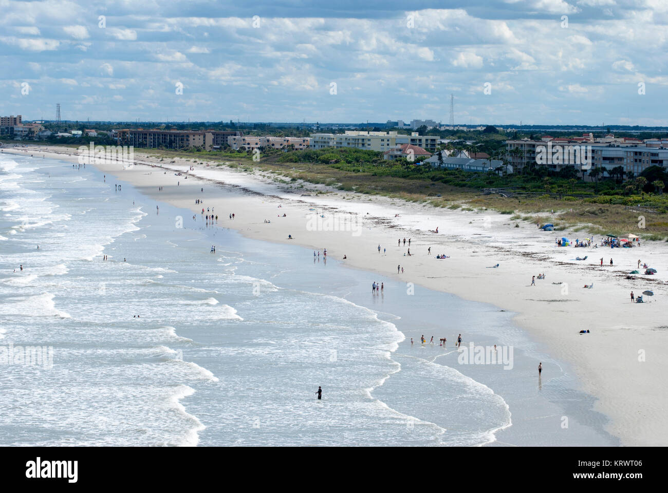 Cape Canaveral Beach Stock Photo Alamy
