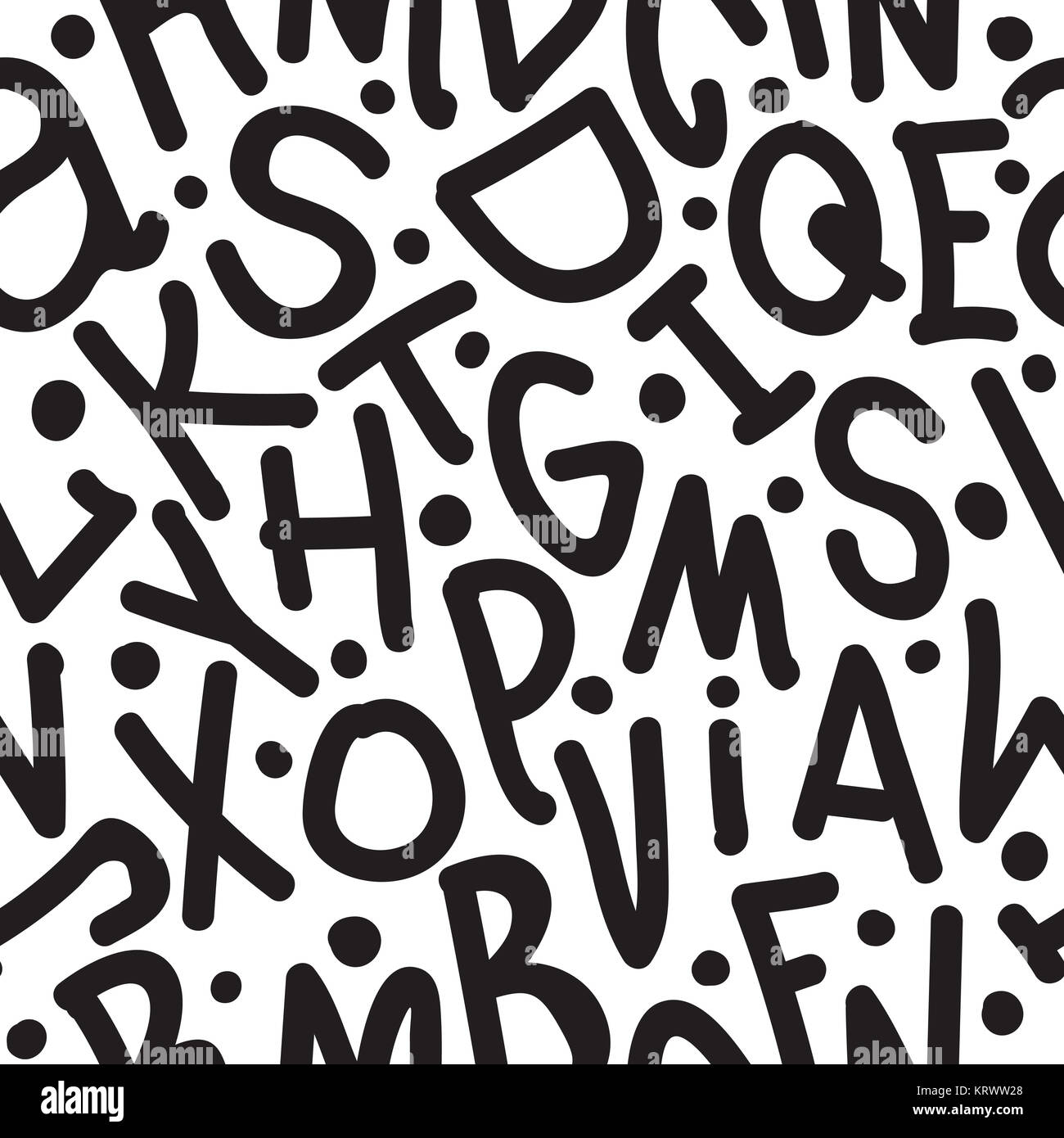 Art Seamless Pattern Font Stock Photo - Alamy