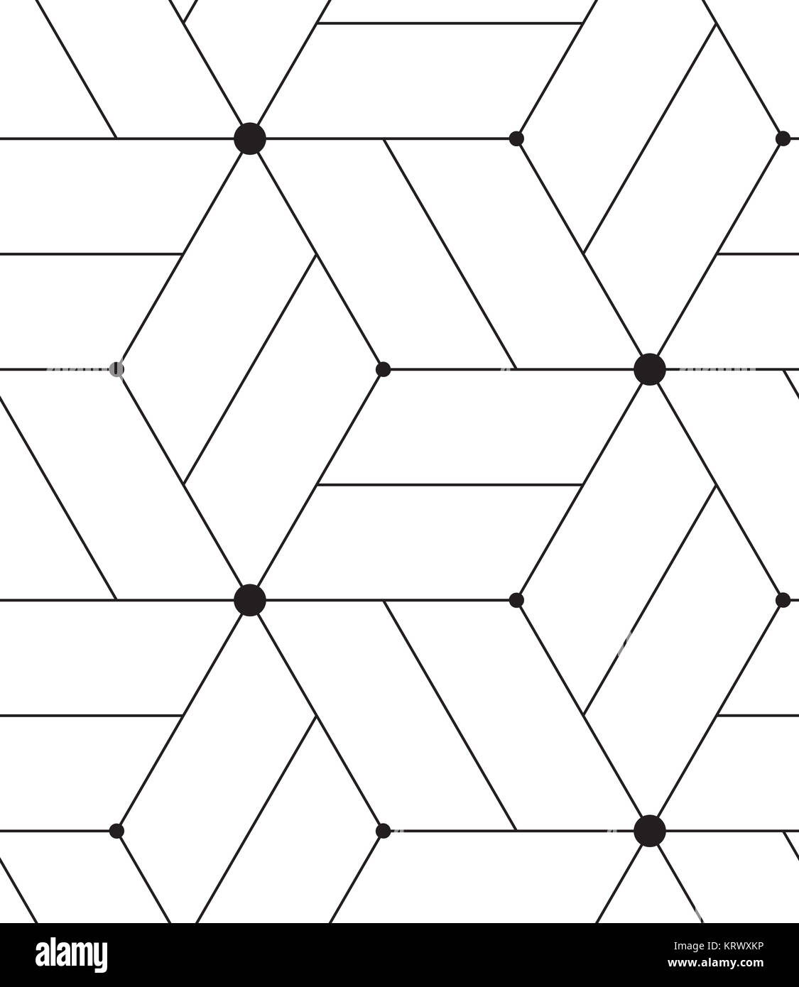 Vector seamless pattern. Modern line geometric background Stock Photo ...