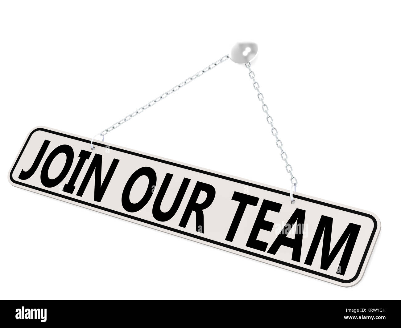 Join our team banner isolated on white Stock Photo Alamy