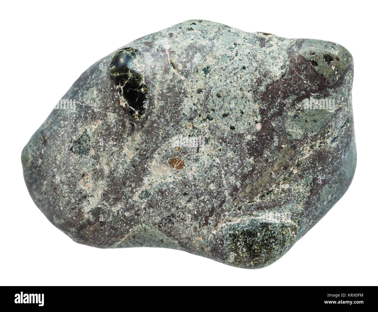 piece of Suevite (impactite breccia) stone Stock Photo