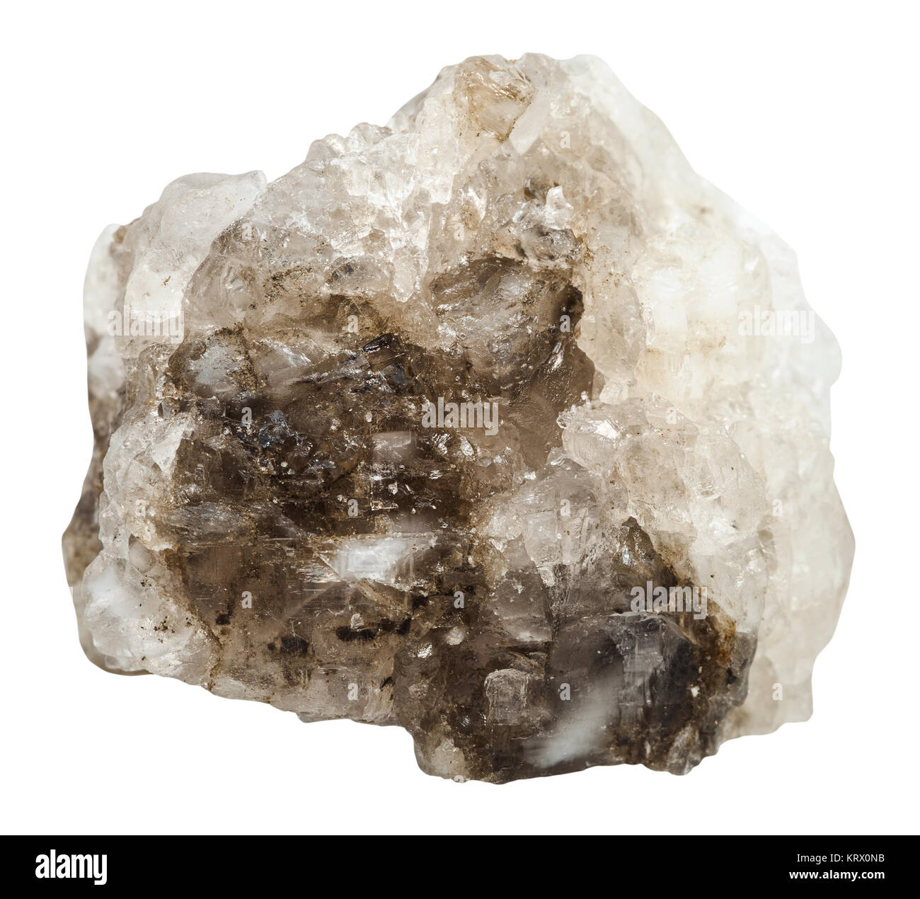 crystalline halite (rock salt) stone isolated Stock Photo Alamy