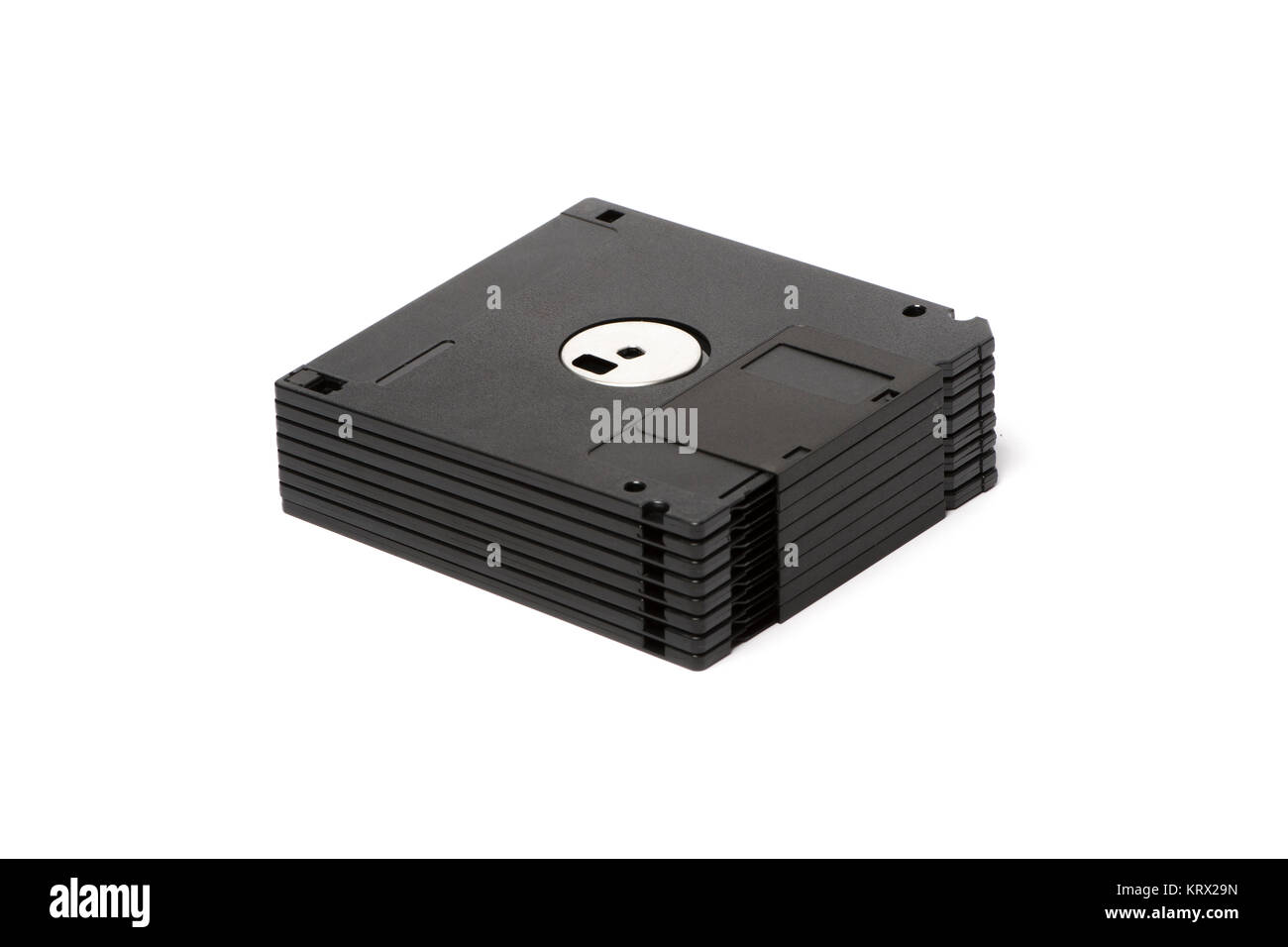 Stack of all black floppy disks Stock Photo Alamy