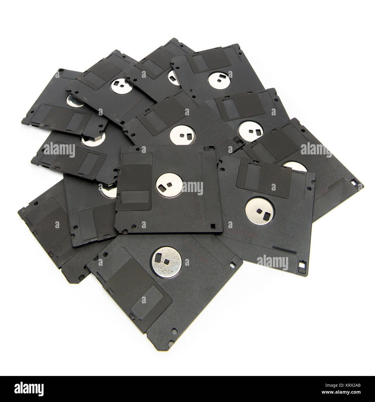 Heap of black floppy disks Stock Photo Alamy