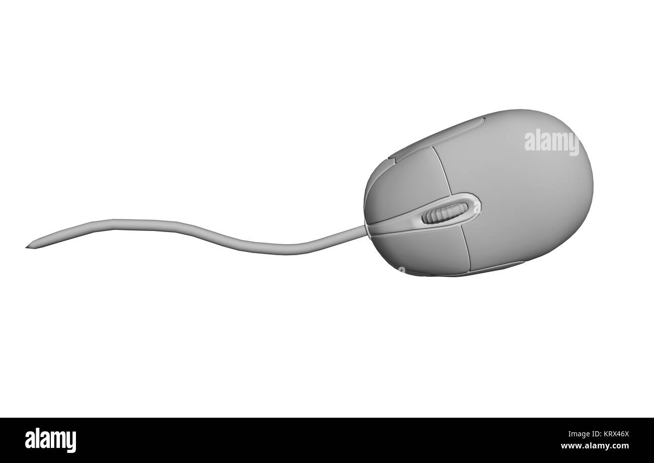computer mouse isolated Stock Photo
