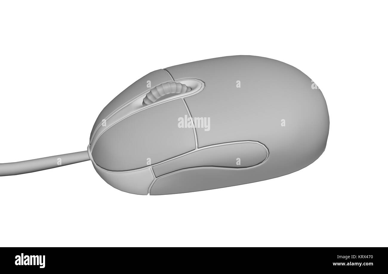 computer mouse isolated Stock Photo