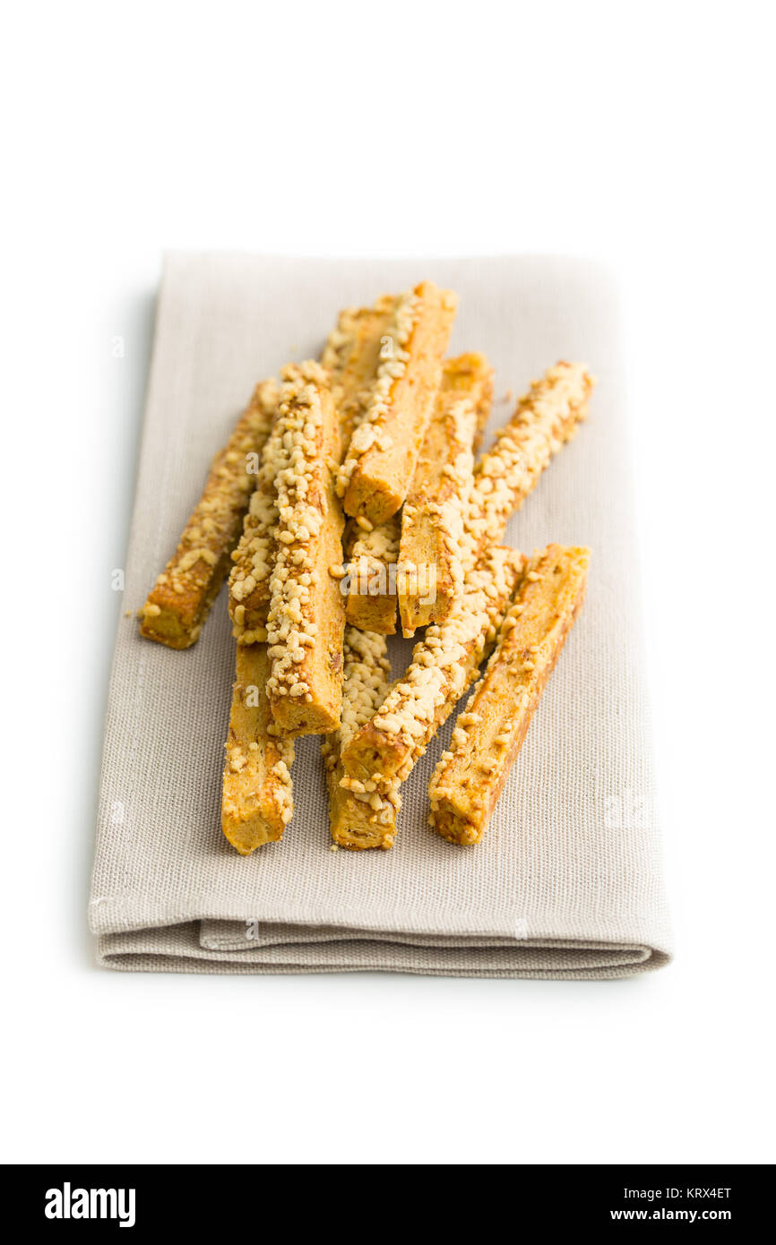 Crispy bread sticks Stock Photo Alamy