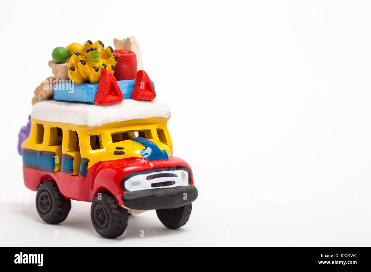 Colorful traditional rural bus from Colombia called chiva Stock Photo
