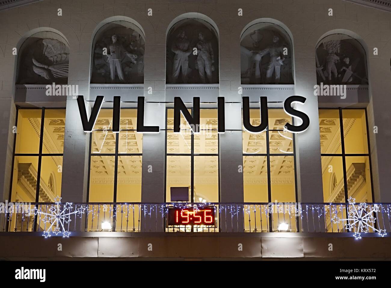 Vilnius Airport Christmas Stock Image