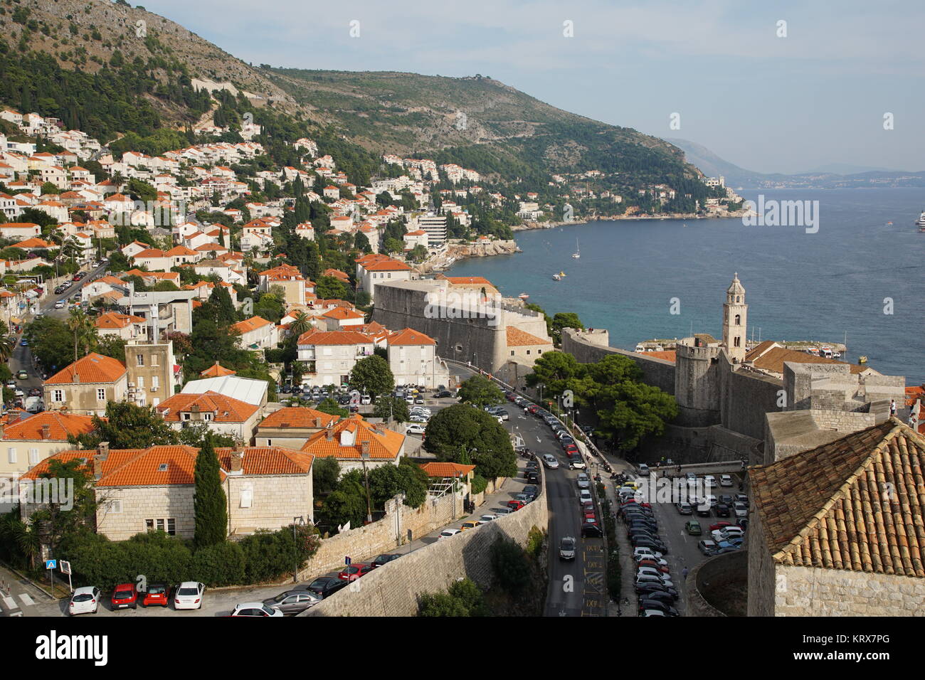 east side of the city exit of dubrovnik Stock Photo