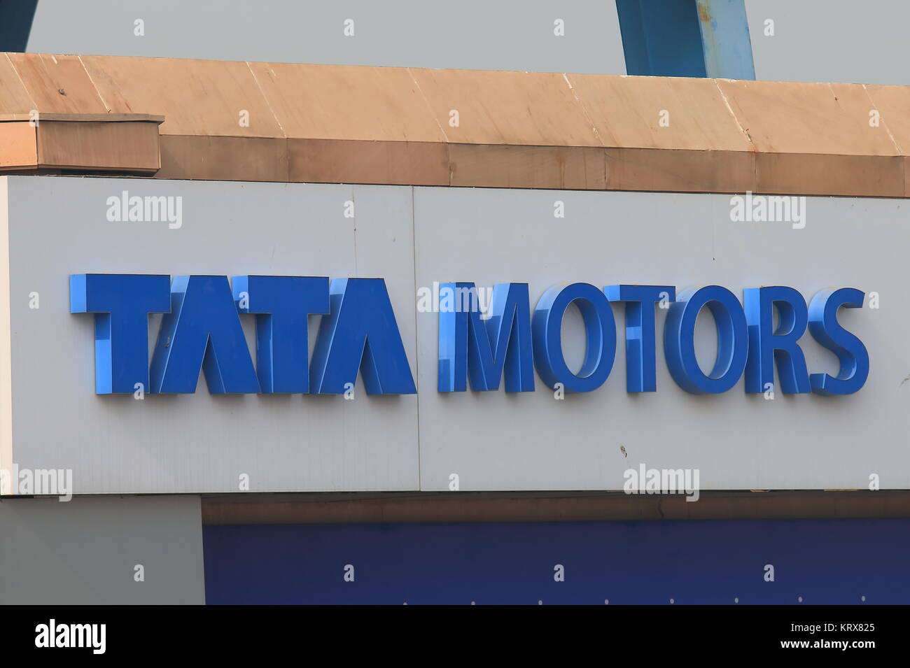 TATA Motors Indian car manufacturer. Stock Photo