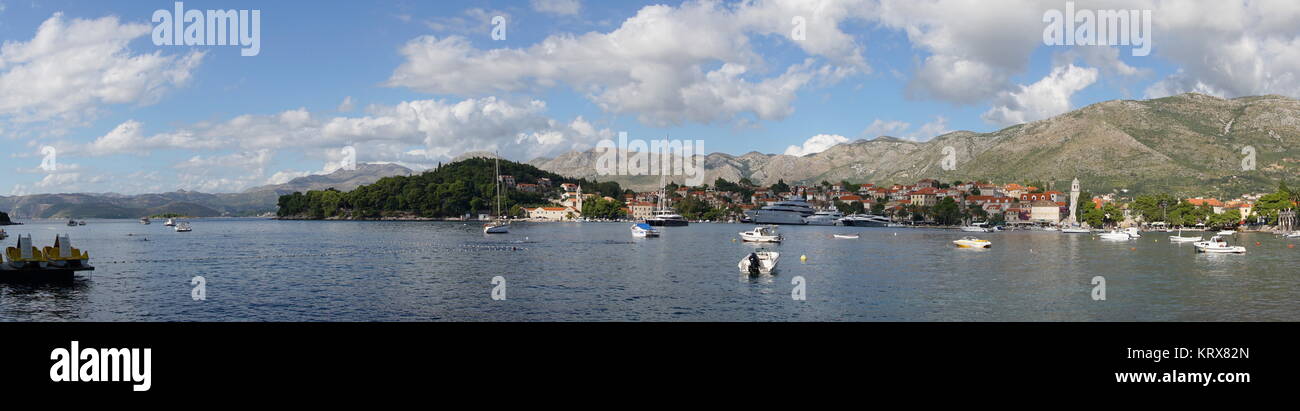 panoramic shot of cavtat Stock Photo